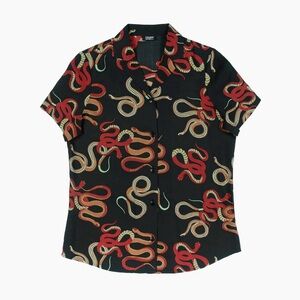 Snake short sleeved button down